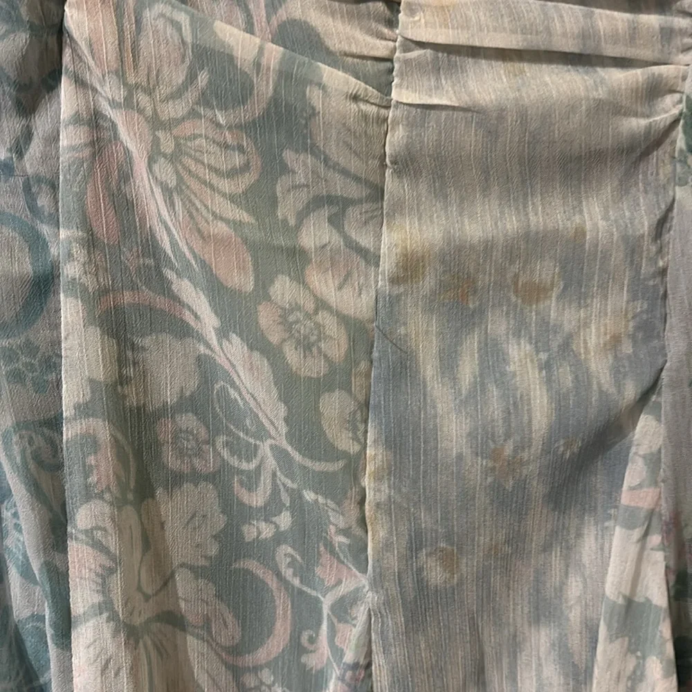 NWOT Free People Gorgeous mixed media ocean combo  heart to heart midi dress. 4 - Picture 11 of 16